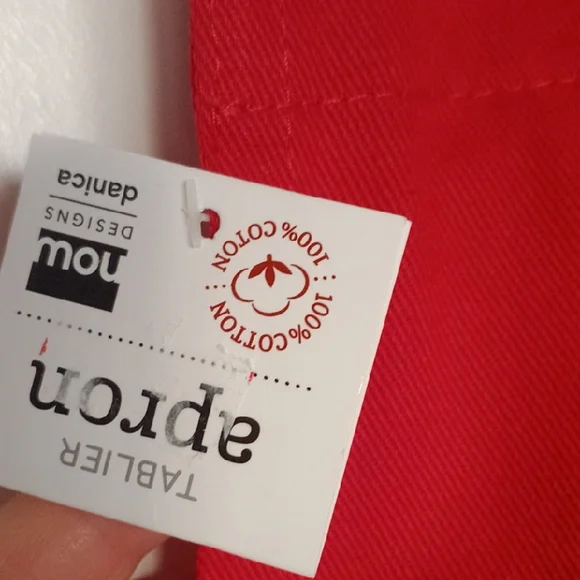 Classic Red Kitchen Apron - Picture 2 of 4